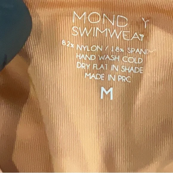 Monday Swimwear Tan Nude String Bikini Two Piece Set Size Medium